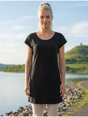 Hosszú női póló MALFINI LOVE 123 FEKETE