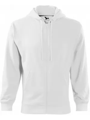Férfi pulóver MALFINI TRENDY ZIPPER 410 FEHÉR
