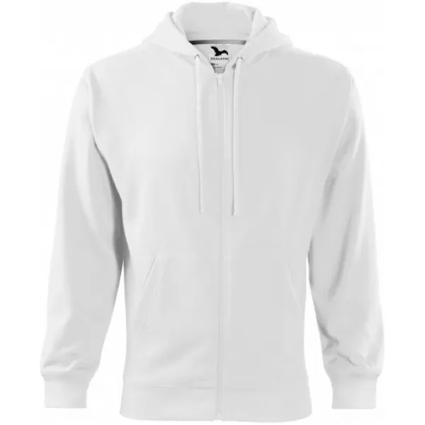  Férfi pulóver MALFINI TRENDY ZIPPER 410 FEHÉR 