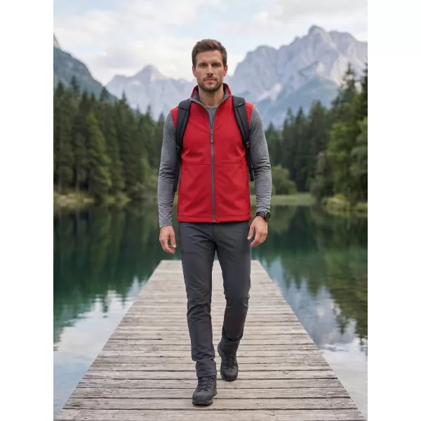  Férfi softshell mellény MALFINI VISION 517 PIROS 