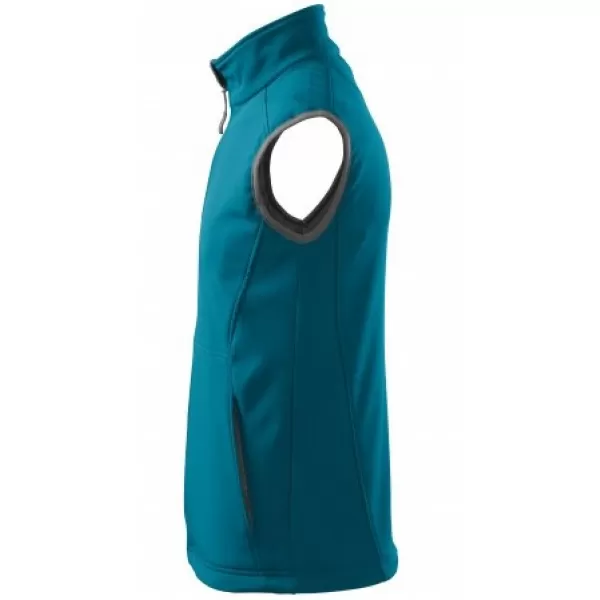  Férfi softshell mellény MALFINI VISION 517 SÖTÉT TÜRKIZ 