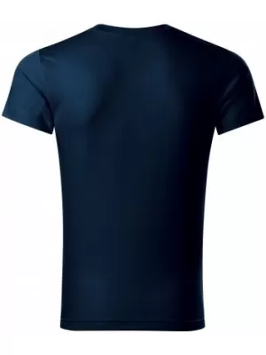 Férfi póló MALFINI SLIM FIT V-NECK 146 SÖTÉTKÉK