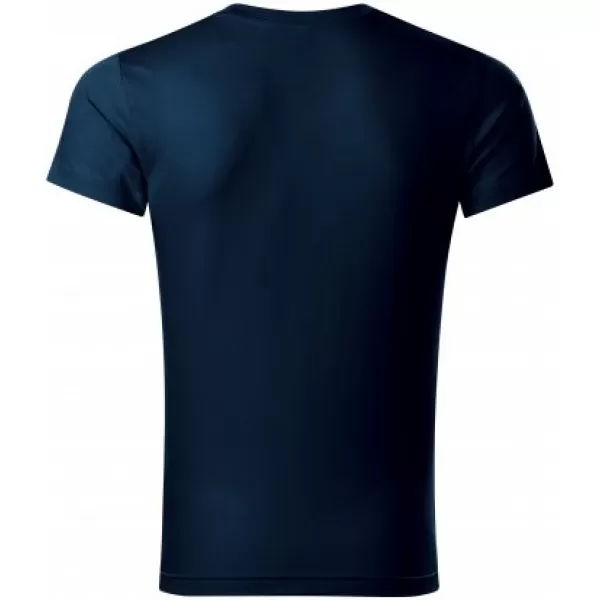  Férfi póló MALFINI SLIM FIT V-NECK 146 SÖTÉTKÉK 