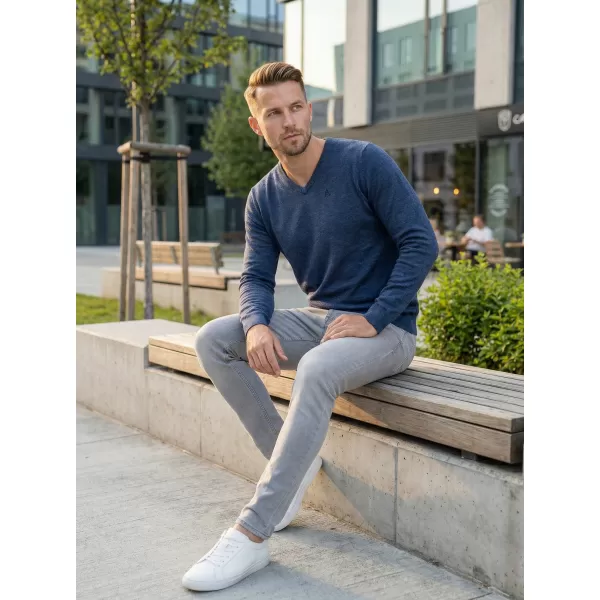  Férfi pulóver ALTISPORT NIEREM MPLS095 SÖTÉTKÉK 