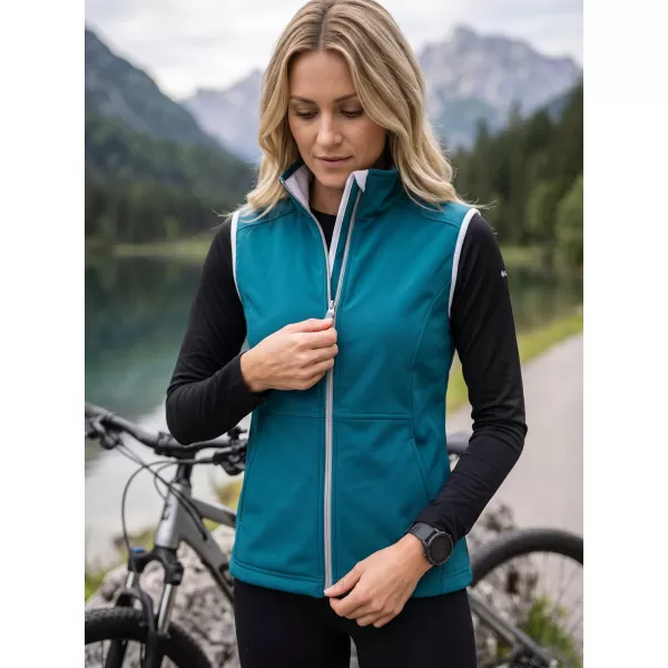  Női softshell mellény MALFINI VISION 516 SÖTÉT TÜRKIZ 