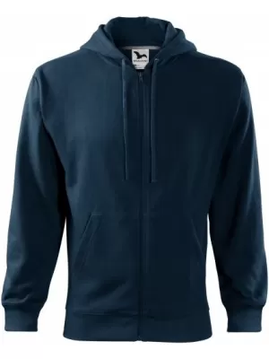 Férfi pulóver MALFINI TRENDY ZIPPER 410 SÖTÉTKÉK