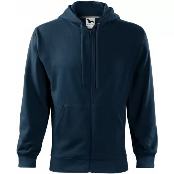  Férfi pulóver MALFINI TRENDY ZIPPER 410 SÖTÉTKÉK 