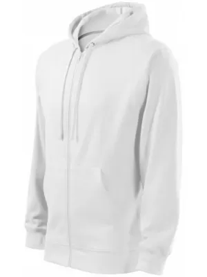Férfi pulóver MALFINI TRENDY ZIPPER 410 FEHÉR