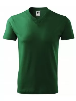 Férfi póló MALFINI V-NECK 102 ÜVEG ZÖLD