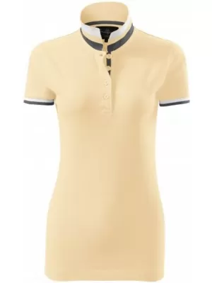 Női póló gallérral MALFINI PREMIUM COLLAR UP 257 BOURBON VANÍLIA