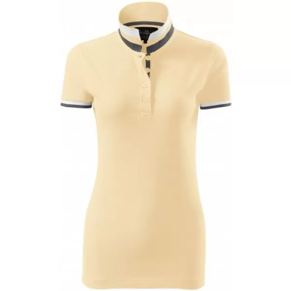  Női póló gallérral MALFINI PREMIUM COLLAR UP 257 BOURBON VANÍLIA 
