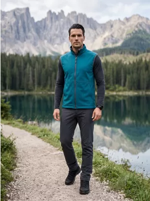 Férfi softshell mellény MALFINI VISION 517 SÖTÉT TÜRKIZ