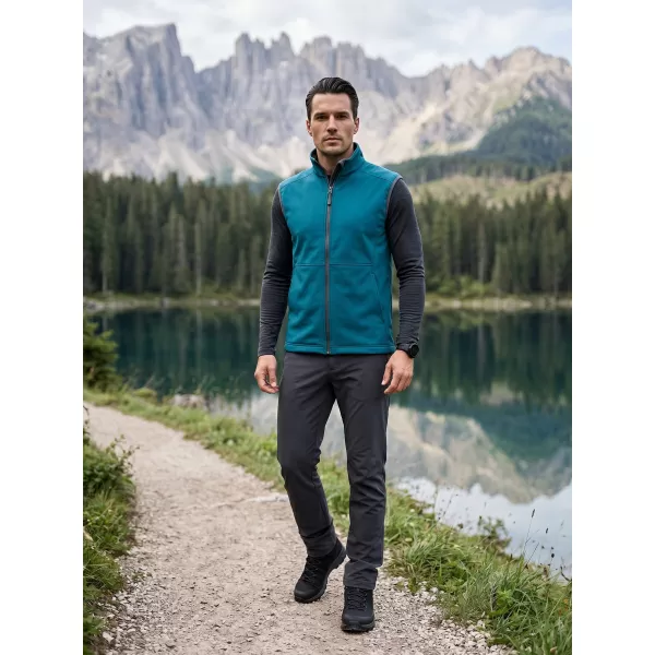  Férfi softshell mellény MALFINI VISION 517 SÖTÉT TÜRKIZ 