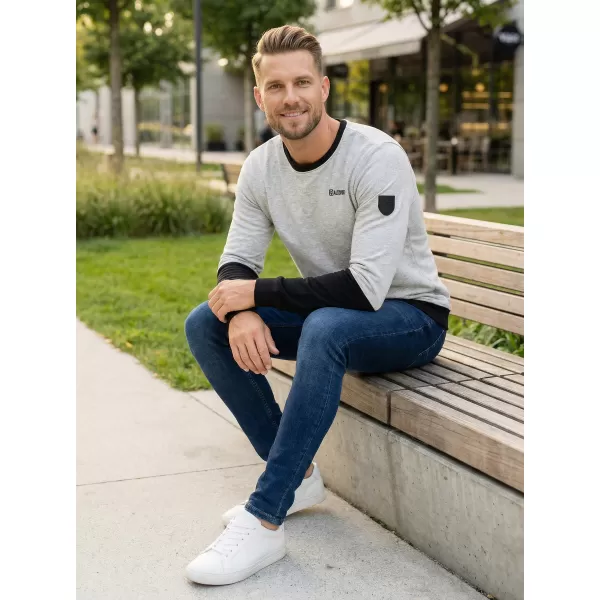  Férfi pulóver ALTISPORT ZORION MPLS088 VILÁGOS SZÜRKE 