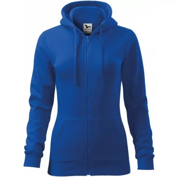  Női pulóver MALFINI TRENDY ZIPPER 411 KIRÁLYKÉK 