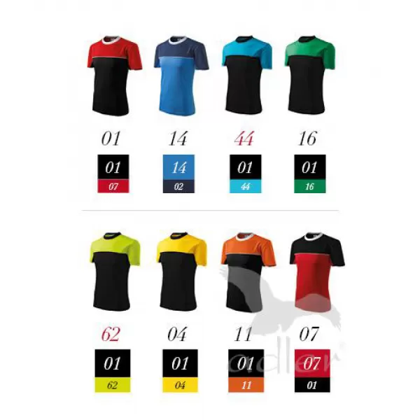  Férfi póló MALFINI COLORMIX 109 FEKETE 