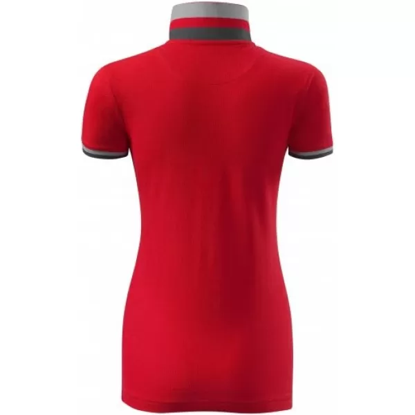  Női póló gallérral MALFINI PREMIUM COLLAR UP 257 PIROS KÉPLET 