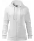 Női pulóver MALFINI TRENDY ZIPPER 411 FEHÉR