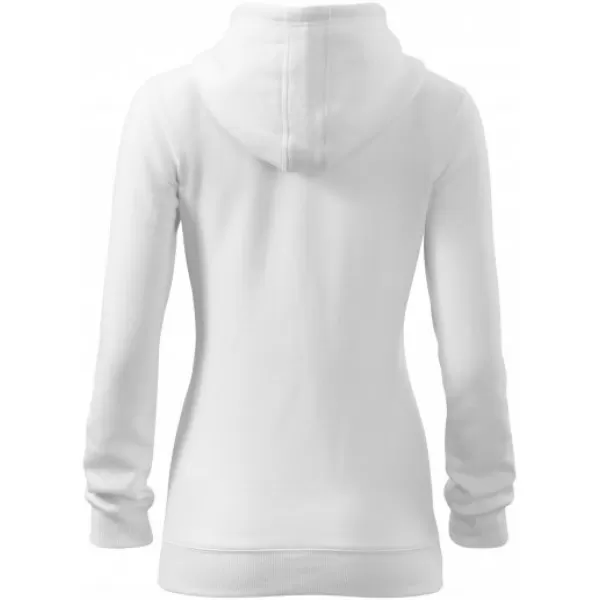  Női pulóver MALFINI TRENDY ZIPPER 411 FEHÉR 
