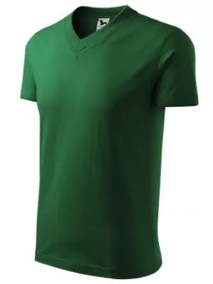 Férfi póló MALFINI V-NECK 102 ÜVEG ZÖLD