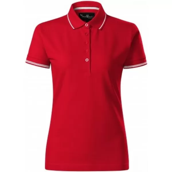  Női póló gallérral MALFINI PREMIUM PERFECTION PLAIN 253 PIROS KÉPLET 