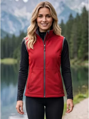 Női softshell mellény MALFINI VISION 516 PIROS