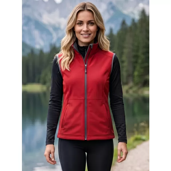  Női softshell mellény MALFINI VISION 516 PIROS 