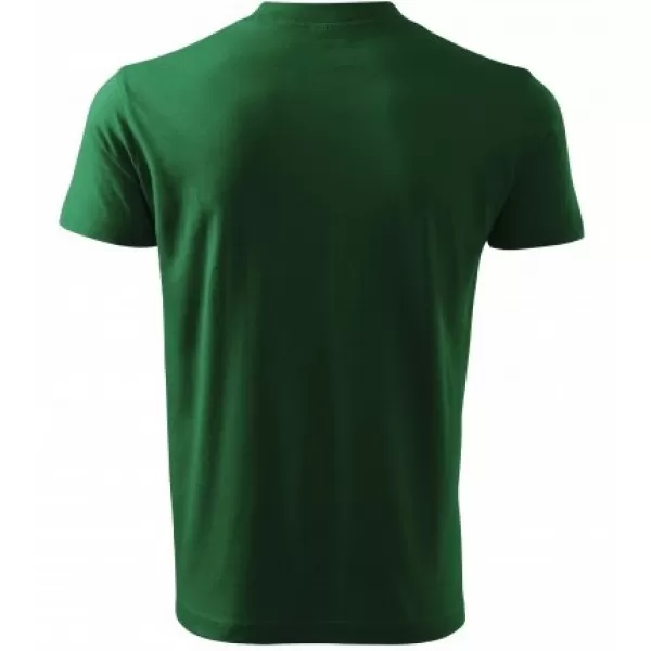 Férfi póló MALFINI V-NECK 102 ÜVEG ZÖLD 