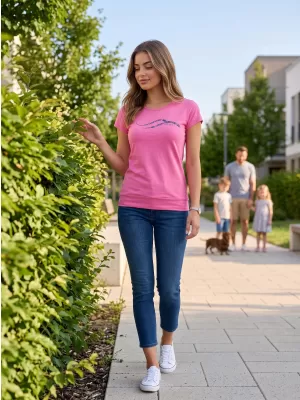 Dámské triko ALTISPORT CARRYOVER ALW001120 PURPUROVÁ