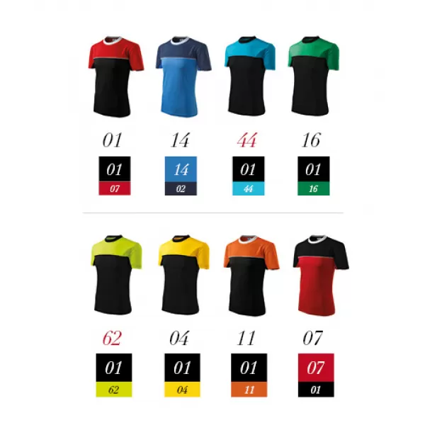  Férfi póló MALFINI COLORMIX 109 PIROS 