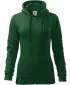 Női pulóver MALFINI TRENDY ZIPPER 411 ÜVEG ZÖLD