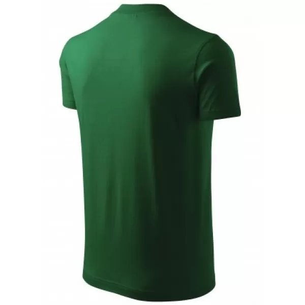  Férfi póló MALFINI V-NECK 102 ÜVEG ZÖLD 