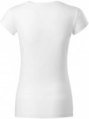 Női póló MALFINI FIT V-NECK 162 FEHÉR