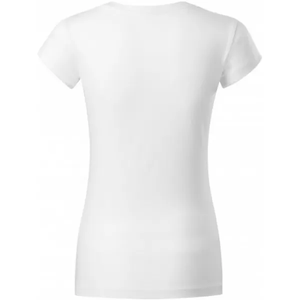  Női póló MALFINI FIT V-NECK 162 FEHÉR 
