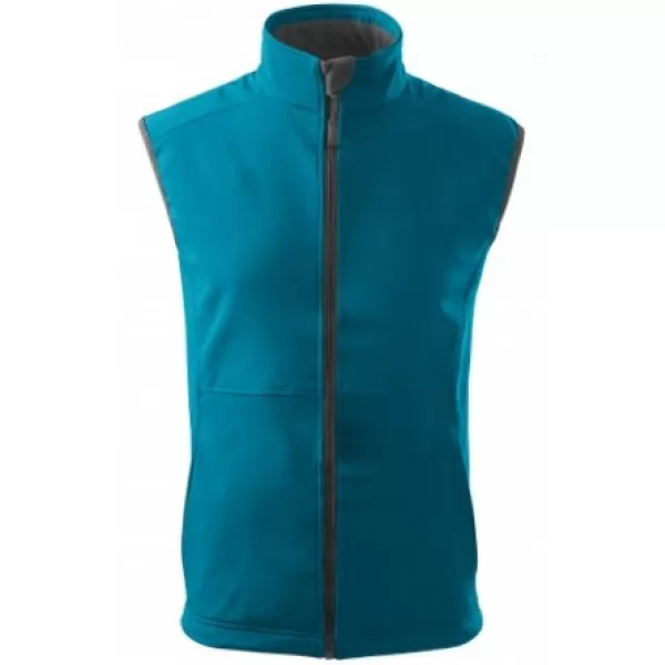  Férfi softshell mellény MALFINI VISION 517 SÖTÉT TÜRKIZ 