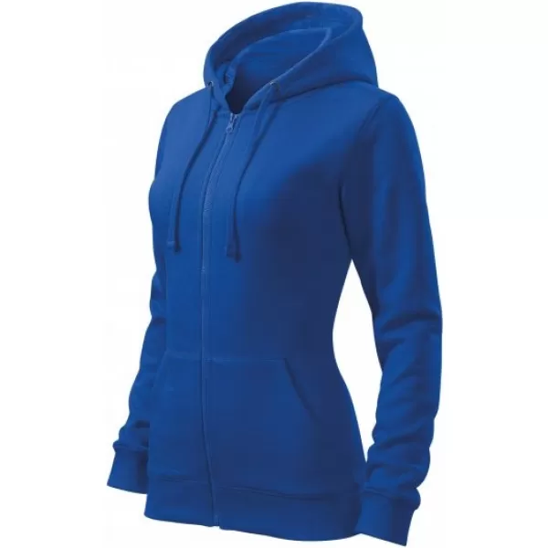  Női pulóver MALFINI TRENDY ZIPPER 411 KIRÁLYKÉK 