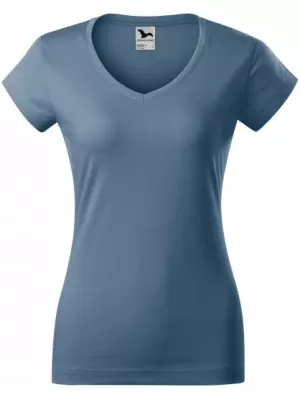 Női póló MALFINI FIT V-NECK 162 FARMER