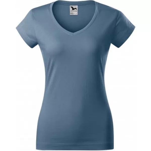  Női póló MALFINI FIT V-NECK 162 FARMER 
