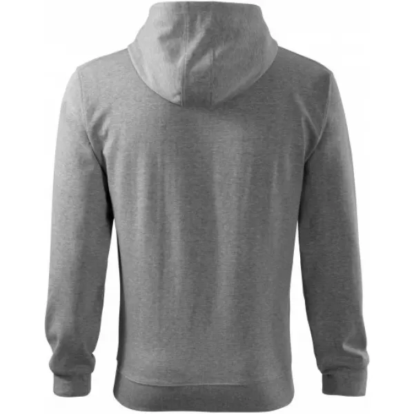  Férfi pulóver MALFINI TRENDY ZIPPER 410 SÖTÉTSZÜRKE KIEMELÉSEK 