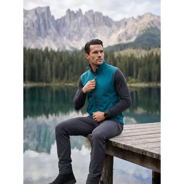  Férfi softshell mellény MALFINI VISION 517 SÖTÉT TÜRKIZ 