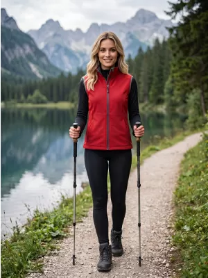 Női softshell mellény MALFINI VISION 516 PIROS