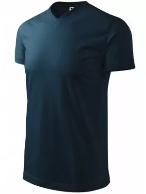 Férfi póló MALFINI HEAVY V-NECK 111 SÖTÉTKÉK