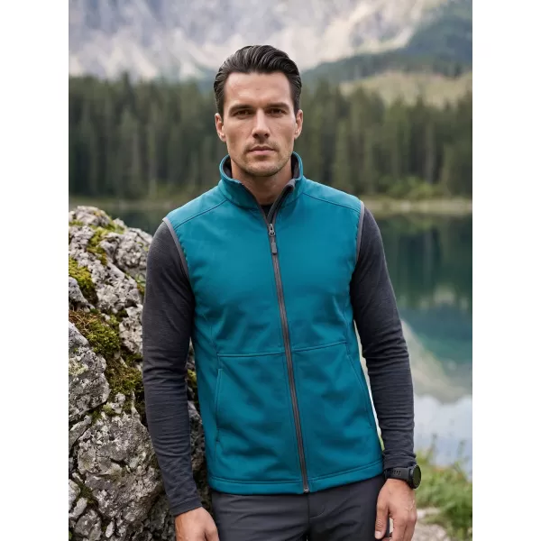  Férfi softshell mellény MALFINI VISION 517 SÖTÉT TÜRKIZ 