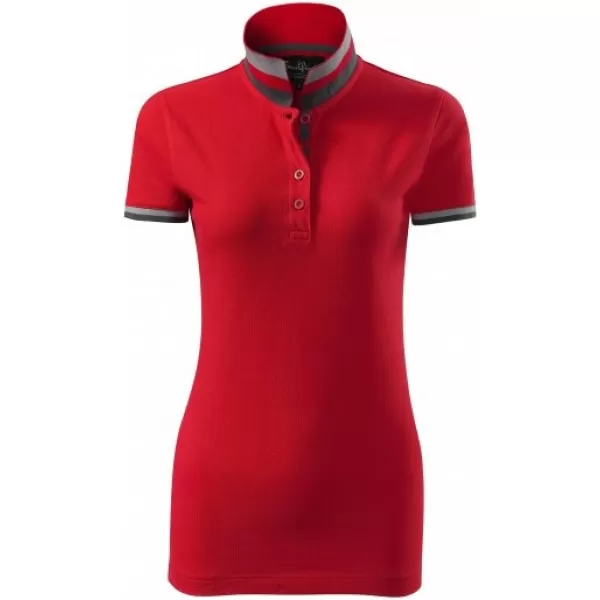  Női póló gallérral MALFINI PREMIUM COLLAR UP 257 PIROS KÉPLET 