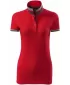Női póló gallérral MALFINI PREMIUM COLLAR UP 257 PIROS KÉPLET