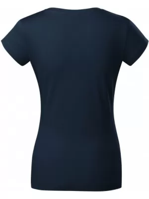 Női póló MALFINI FIT V-NECK 162 SÖTÉTKÉK