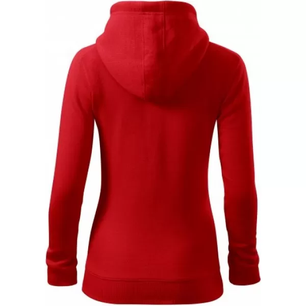  Női pulóver MALFINI TRENDY ZIPPER 411 PIROS 
