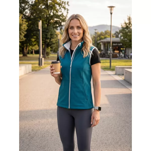  Női softshell mellény MALFINI VISION 516 SÖTÉT TÜRKIZ 