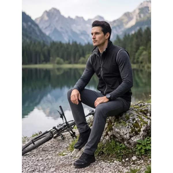  Férfi softshell mellény MALFINI VISION 517 FEKETE 
