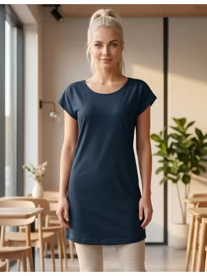 Hosszú női póló MALFINI LOVE 123 SÖTÉTKÉK